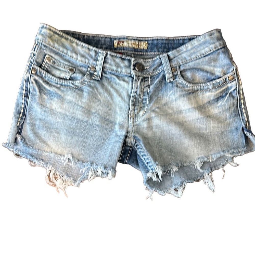 BKE Stella Stretch Distressed Cut Off Womens Shorts 29
